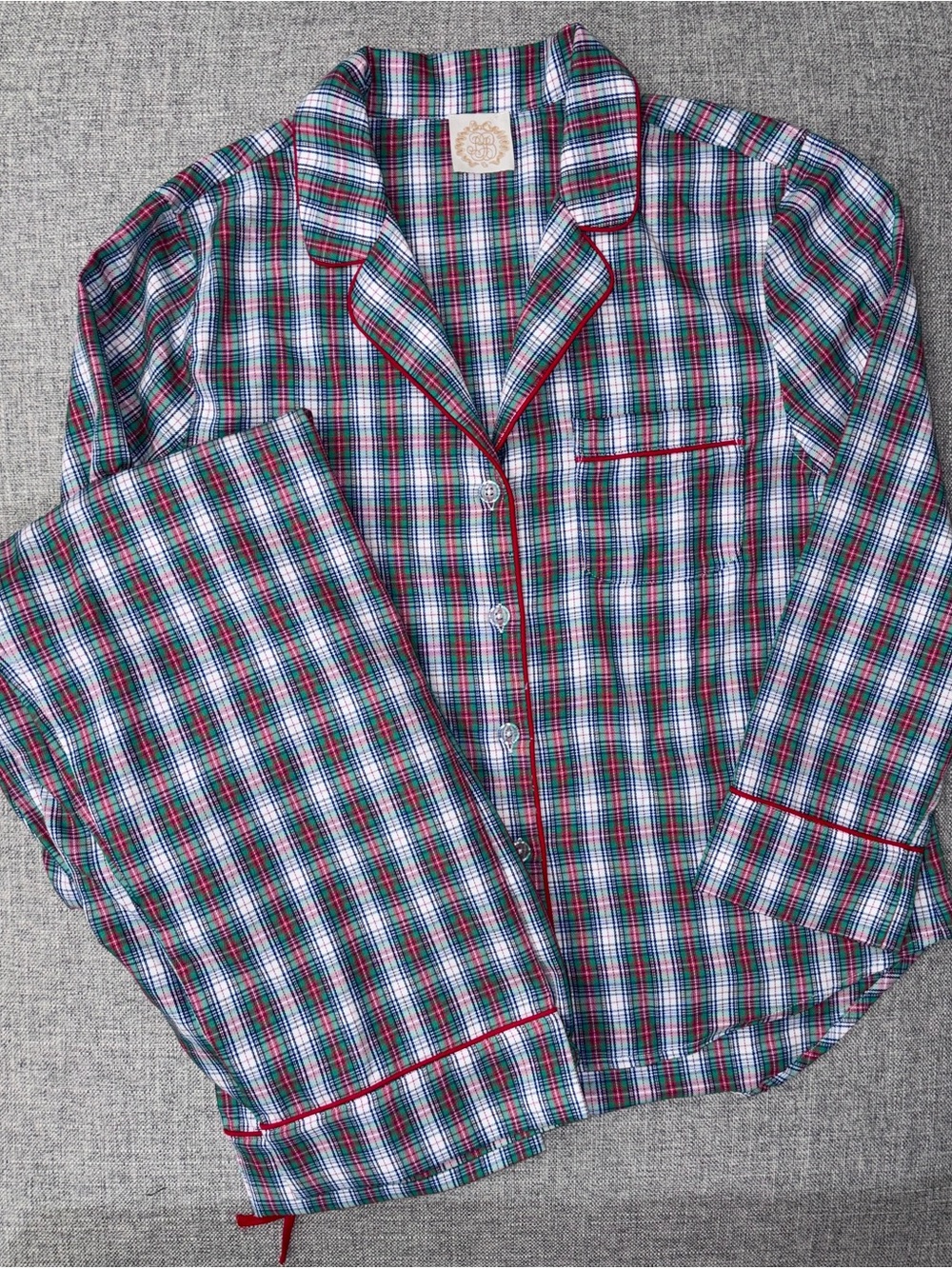 The Beaufort Bonnet Company Red Green Blue Plaid Shirt